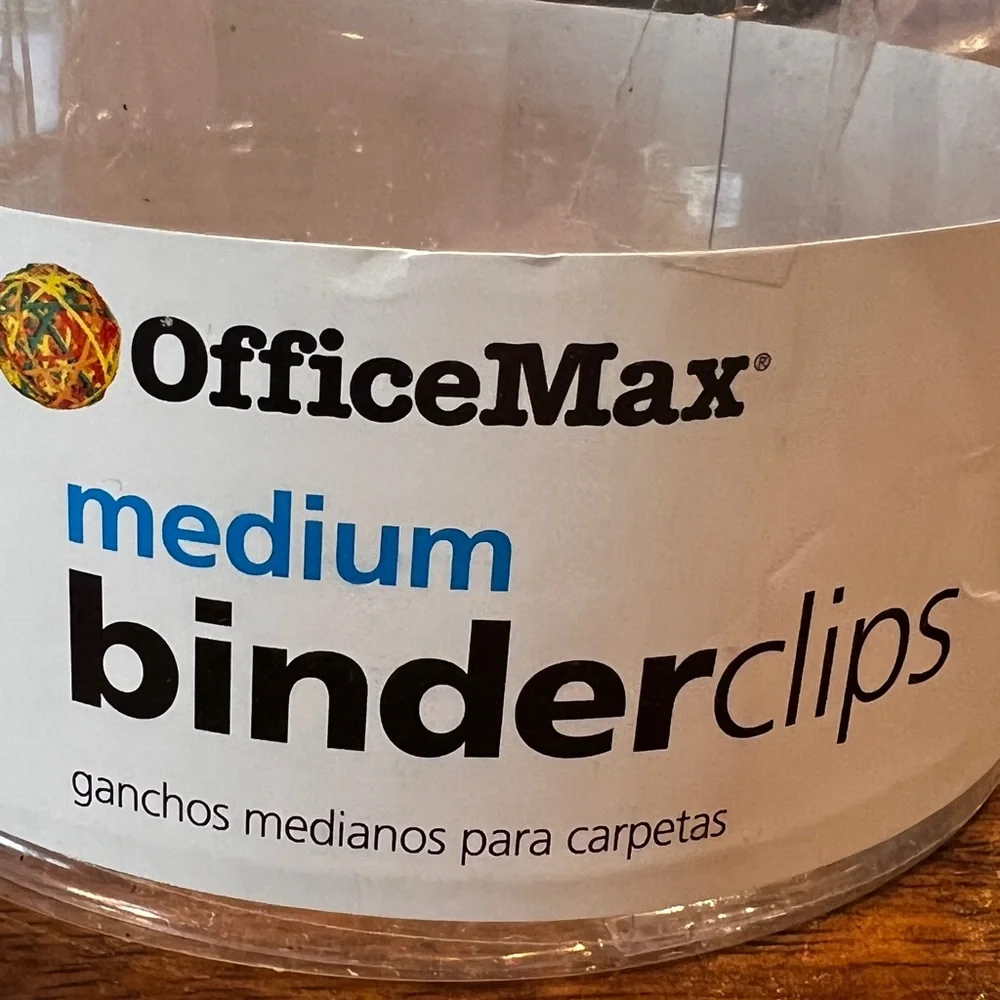 Medium Binder Clips (40 pieces total) - Black